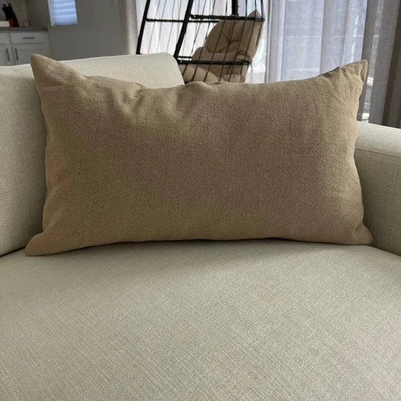 Pottery Barn Tan and Black Holiday Pillow - Picture 5 of 6